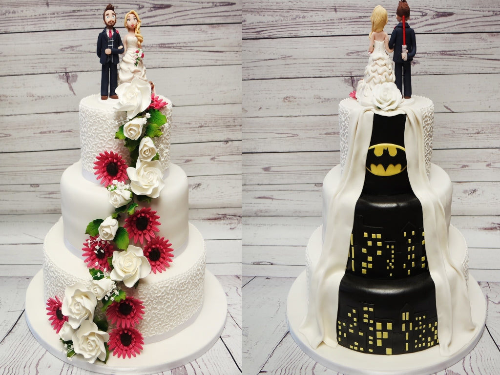 Reveal Batman Wedding Cake