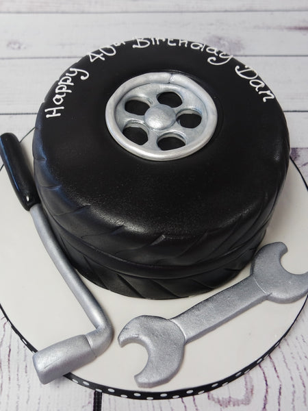 Crafty Cakes | Exeter | UK - Car Tyre Cake