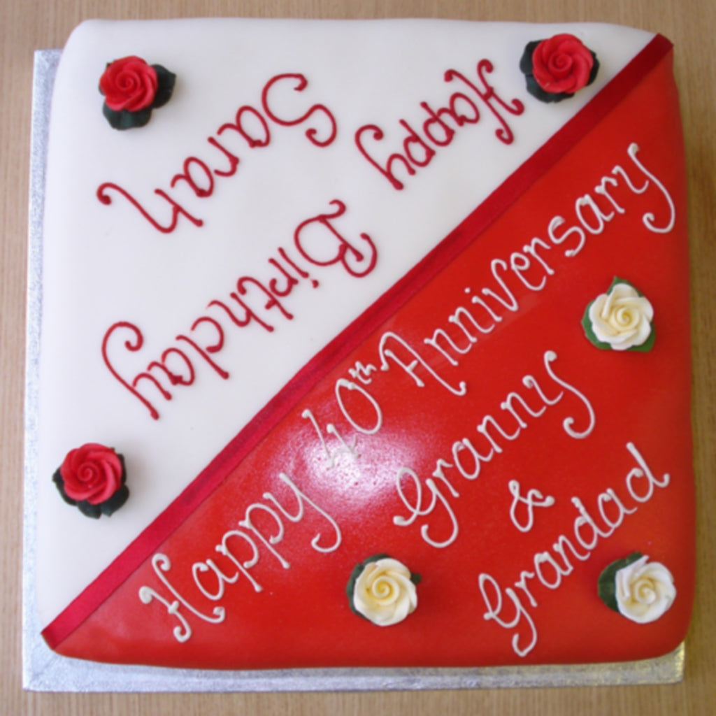 Crafty Cakes | Exeter | UK - Dual Anniversary & Birthday Cake